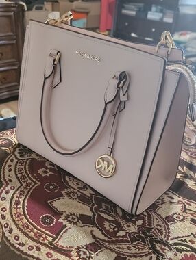 Michael Kors Blush Pink Satchel with Gold Hardware